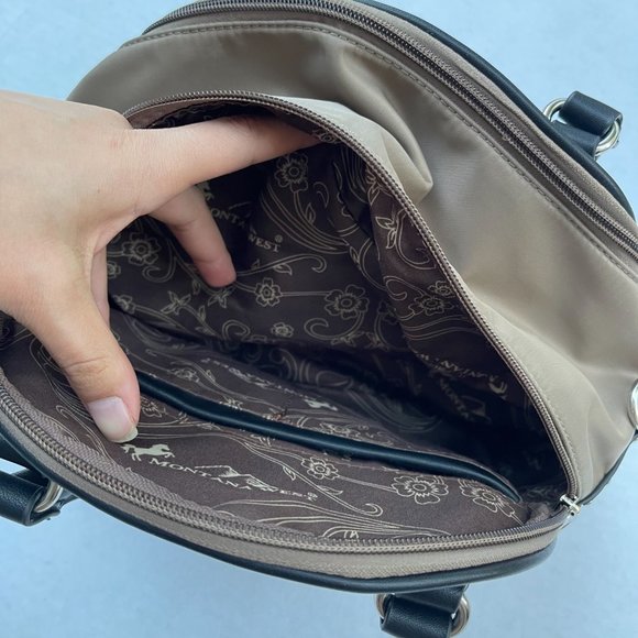 Montana West Black and Tan Satchel - Picture 9 of 13